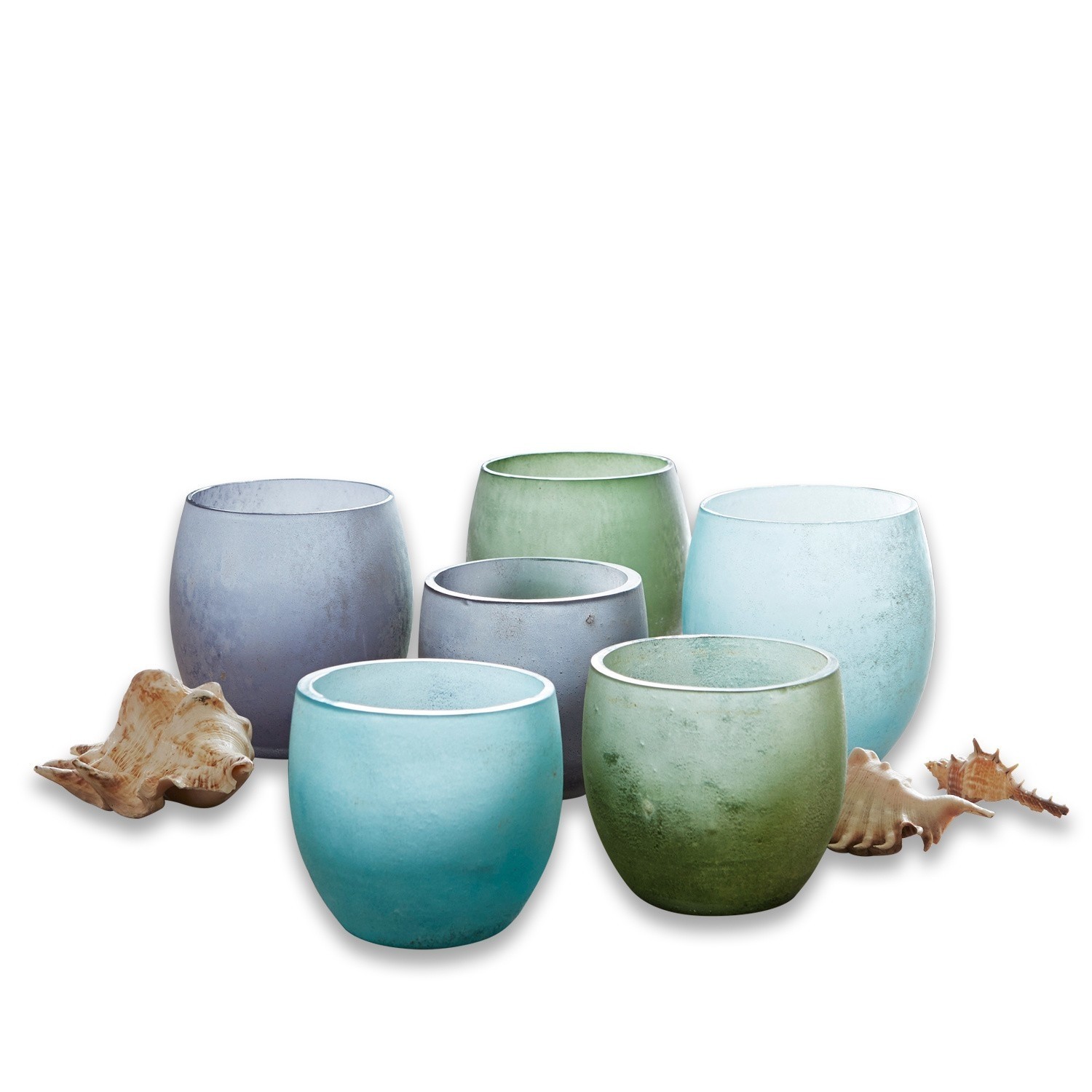 Windlichten set van 6 Idony