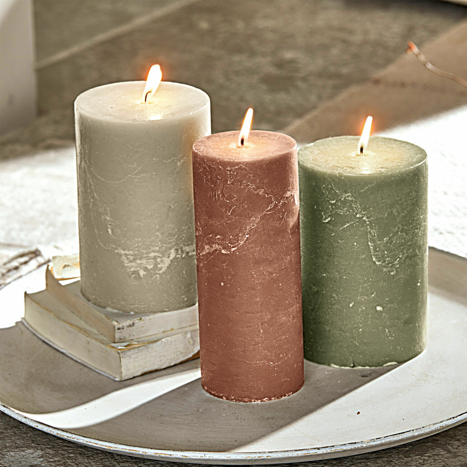 Kaars set van 3 Salis