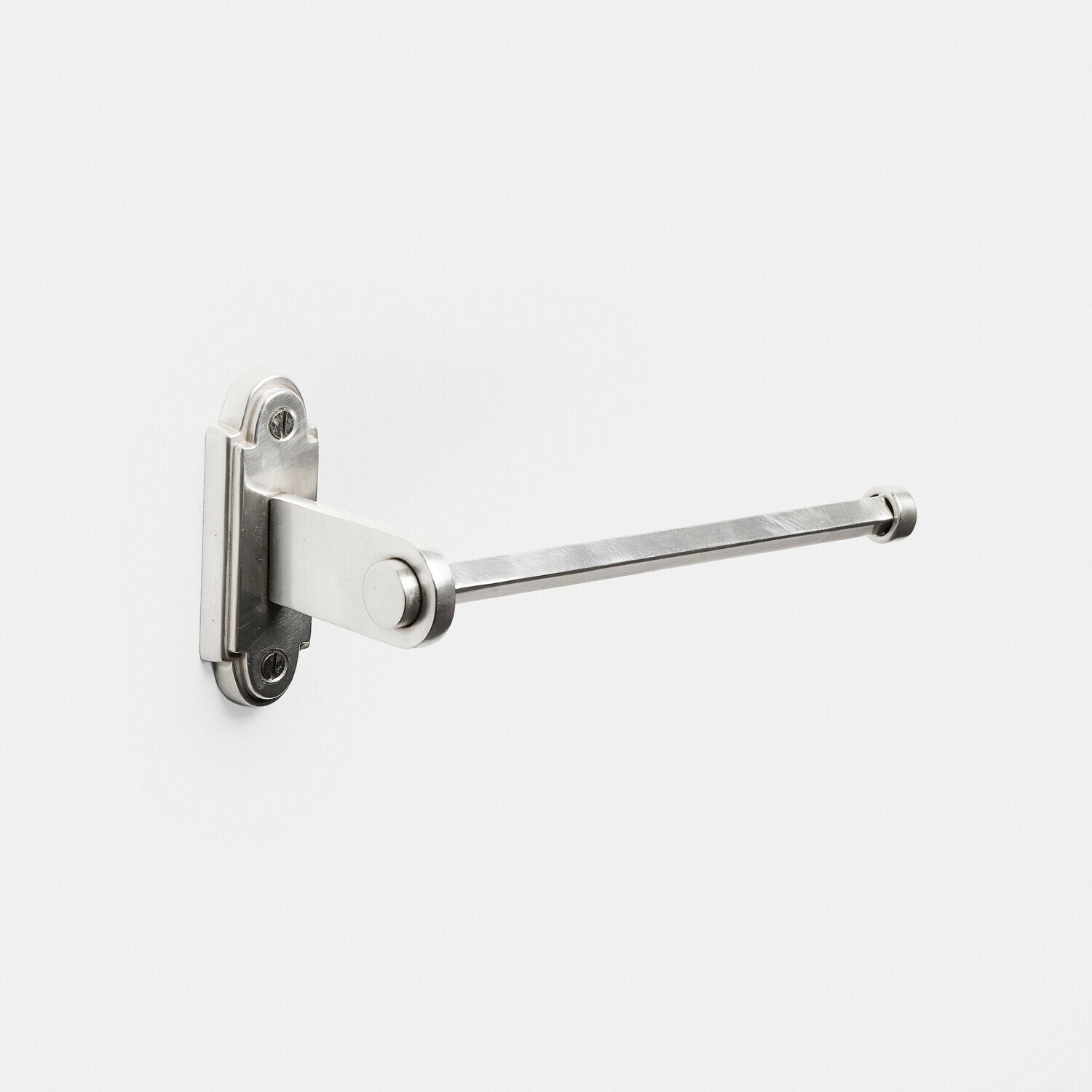 Toiletrolhouder Virellane Zilverkleurige metalen handdoekhouder, strak en modern ontwerp voor badkamer