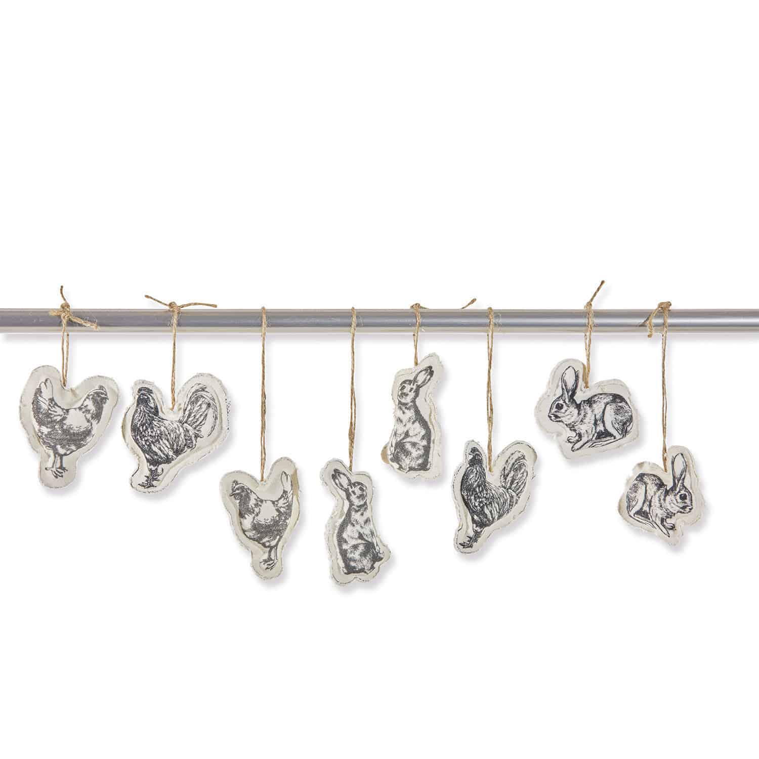 Hanger set van 8 Nitras