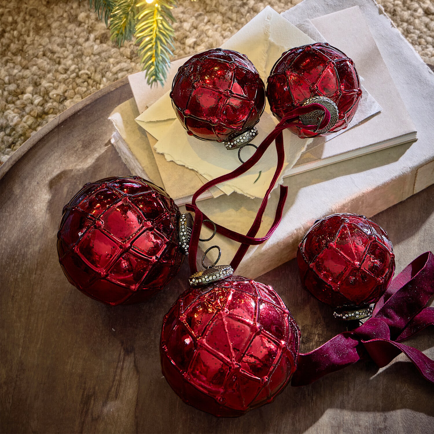 Kerstversiering set van 6 Roubi