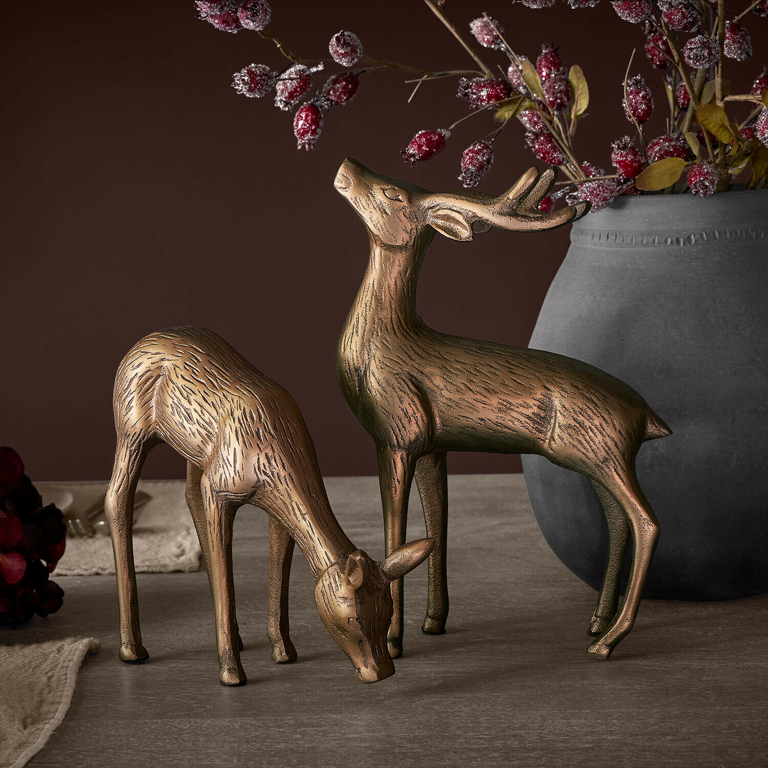 Decoratief hert set van 2 Grantmore Decoratief hert set van 2 Grantmore