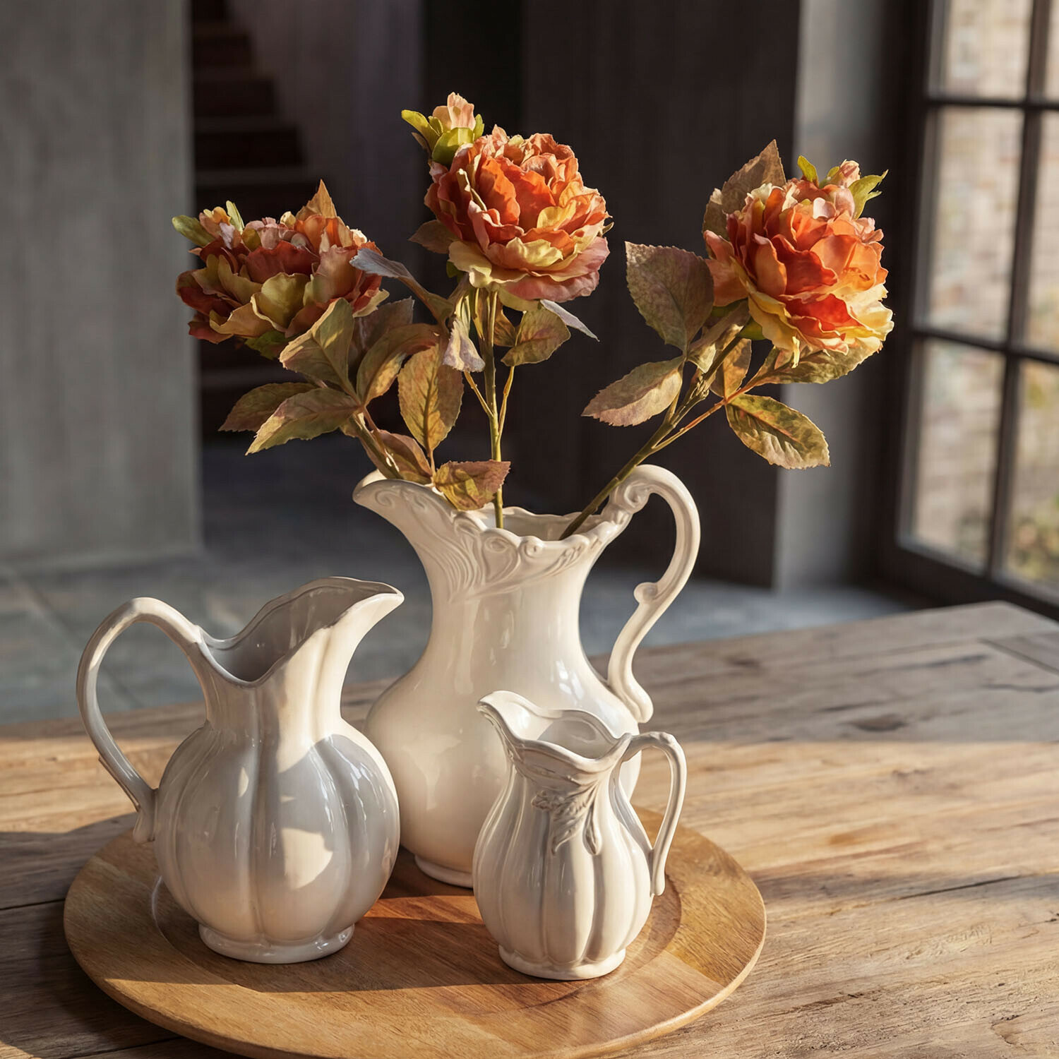 Decoratieve bloem set van 3 Ambrayelle