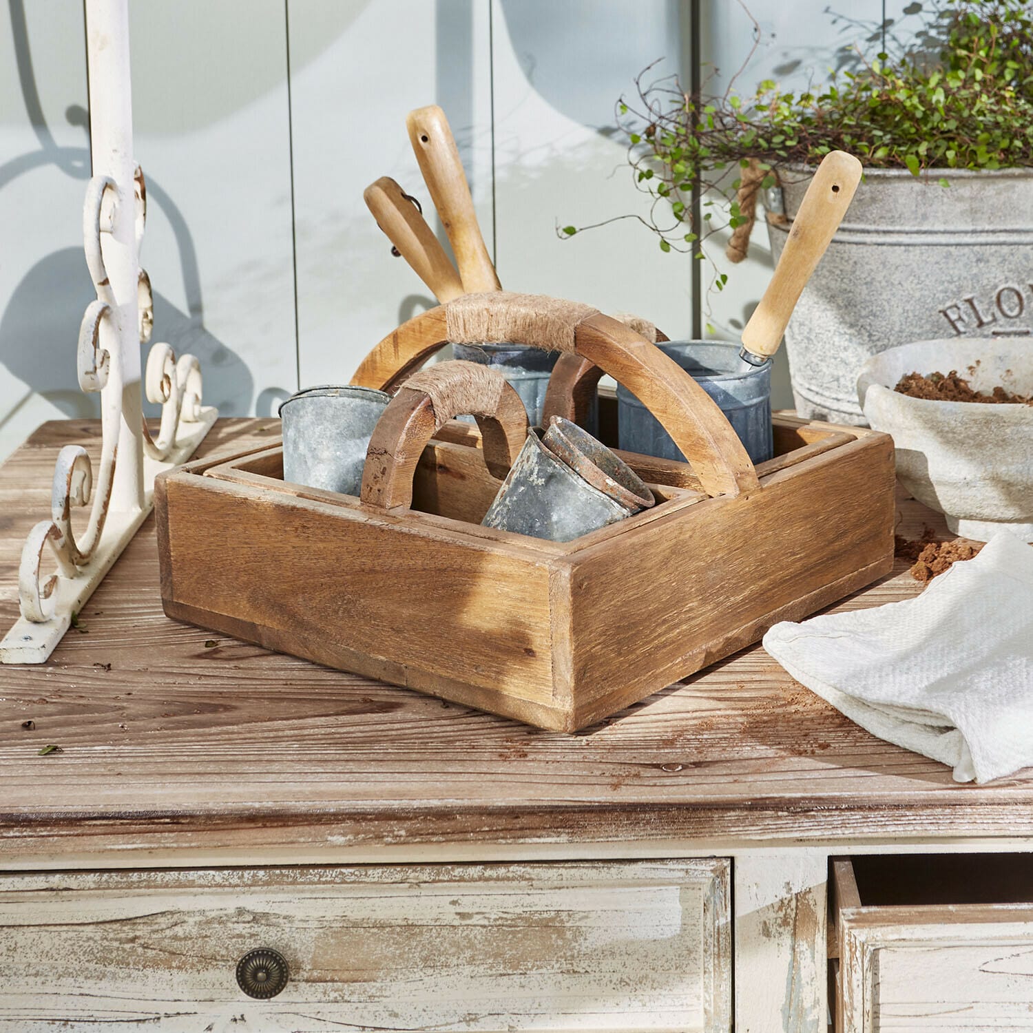 Houten kistje set van 3 Nettleby