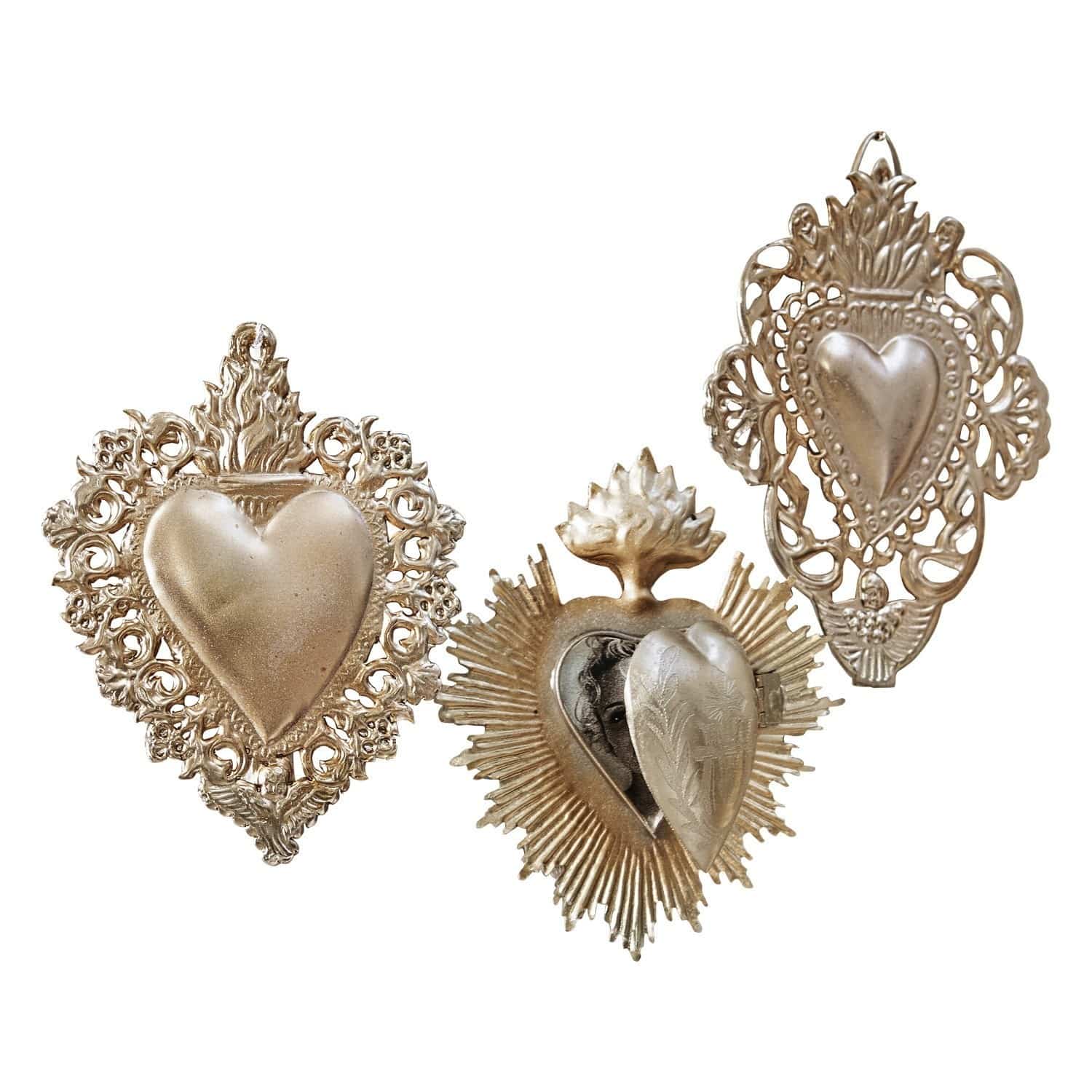 Decoratie ornament set van 3 Alexain