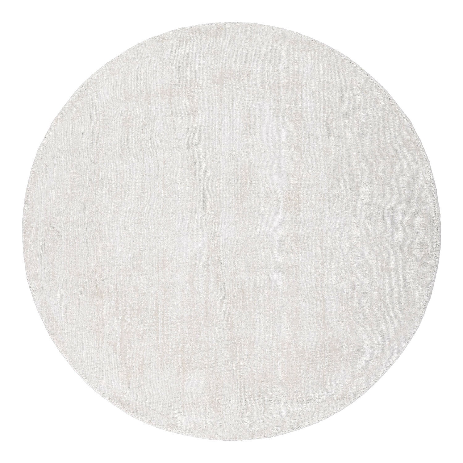 Vloerkleed Mariselle Ronde lichtbeige vloerkleed van zacht materiaal, geschikt voor moderne woonruimtes