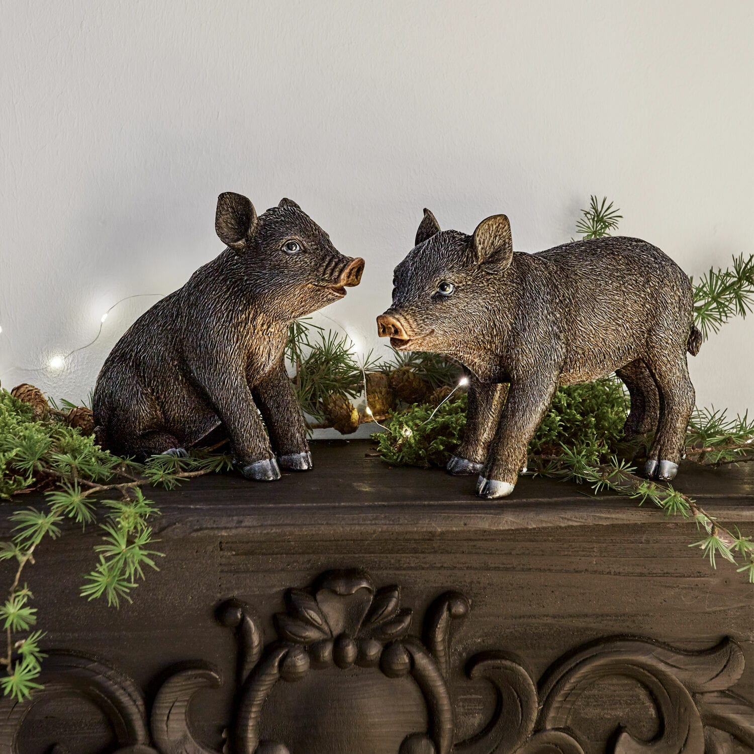Decoratief varkentje set van 2 Silvain