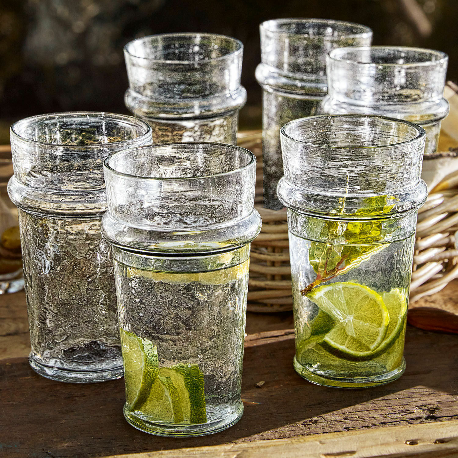 Glas set van 6 Avrilla