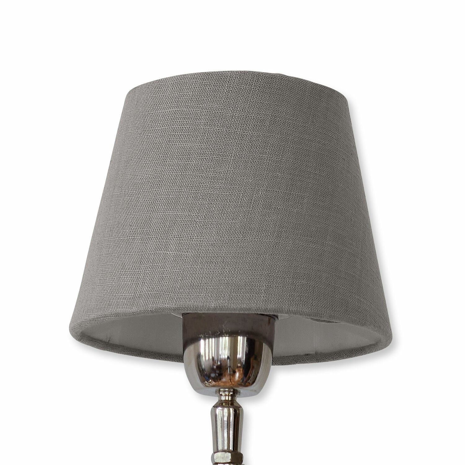taupe Klassieke taupekleurige stoffen lampenkap voor tafellamp, elegante woonaccessoire
