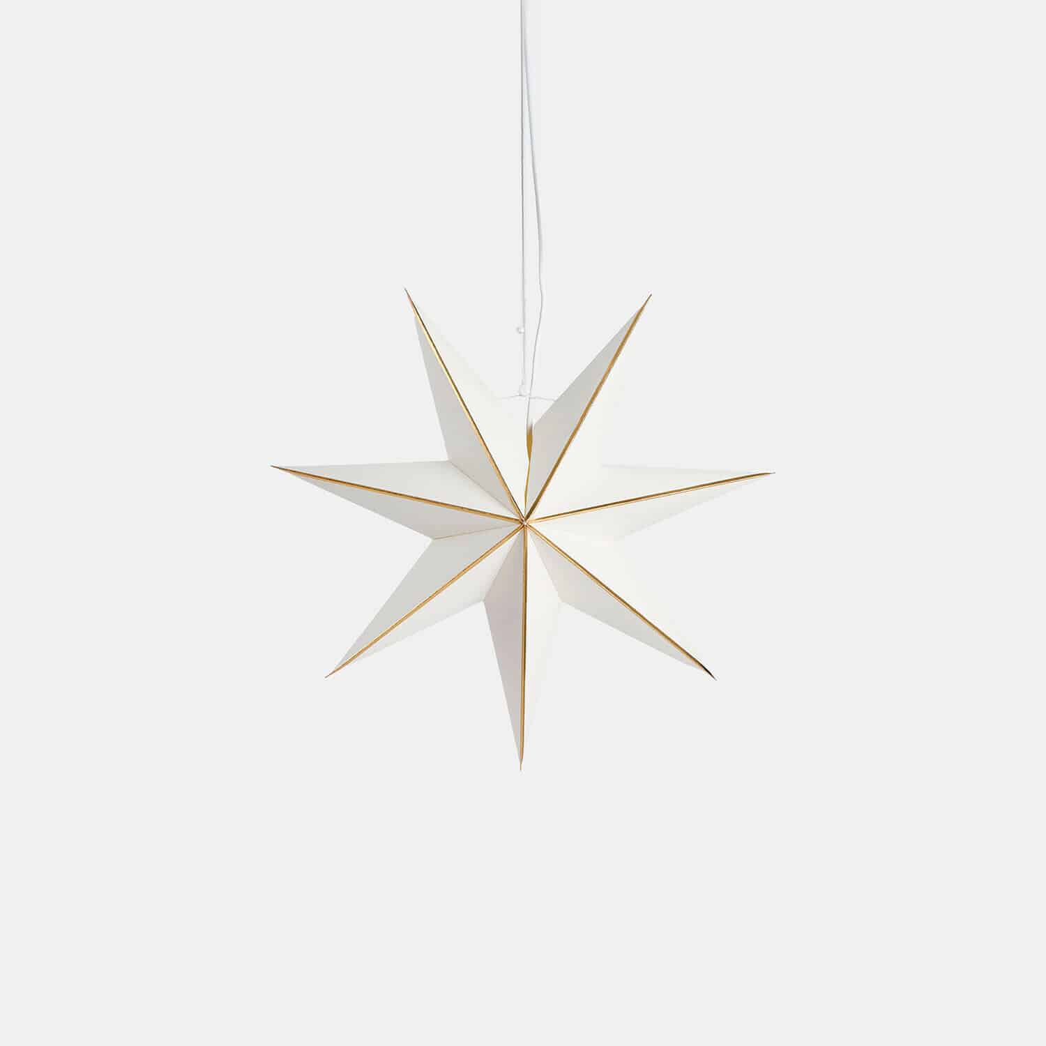 Papieren ster met verlichting Stardomen