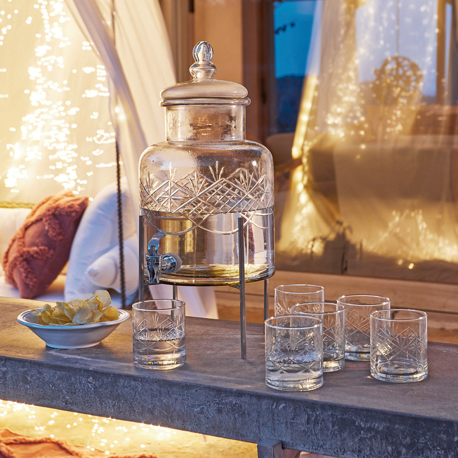 Glas set van 6 Hagens
