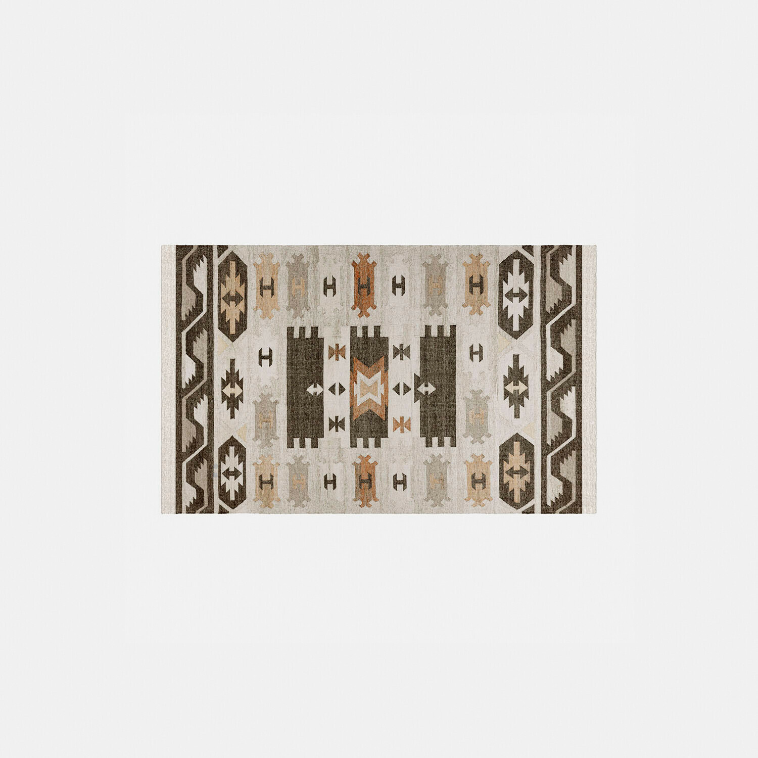 Kleurrijk outdoor vloerkleed Selamir met geometrisch patroon, geschikt voor binnen en buiten