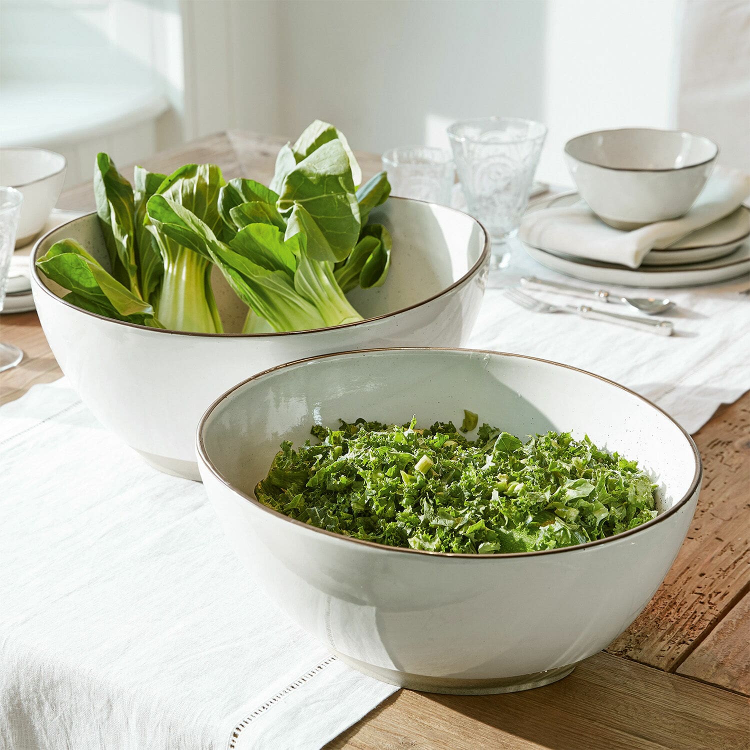 Saladekom set van 2 Biarré