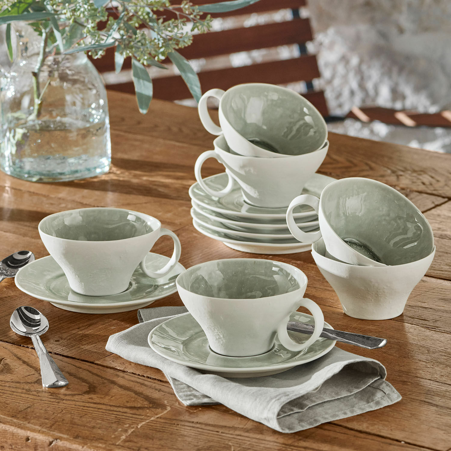 Kopje met schoteltje set van 6 Braganza