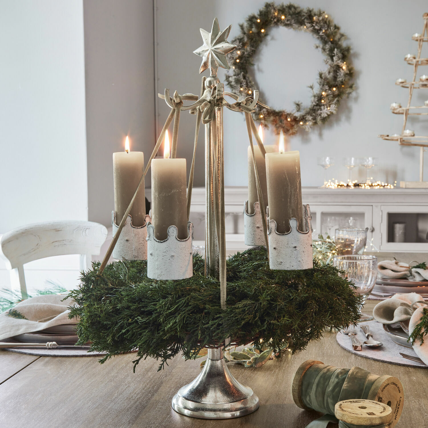 Kaars set van 4 Muriel