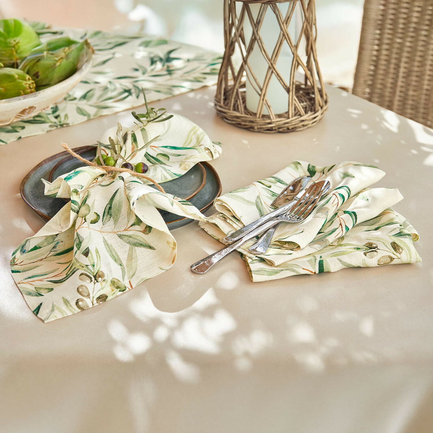 Servet set van 4 Nolaria