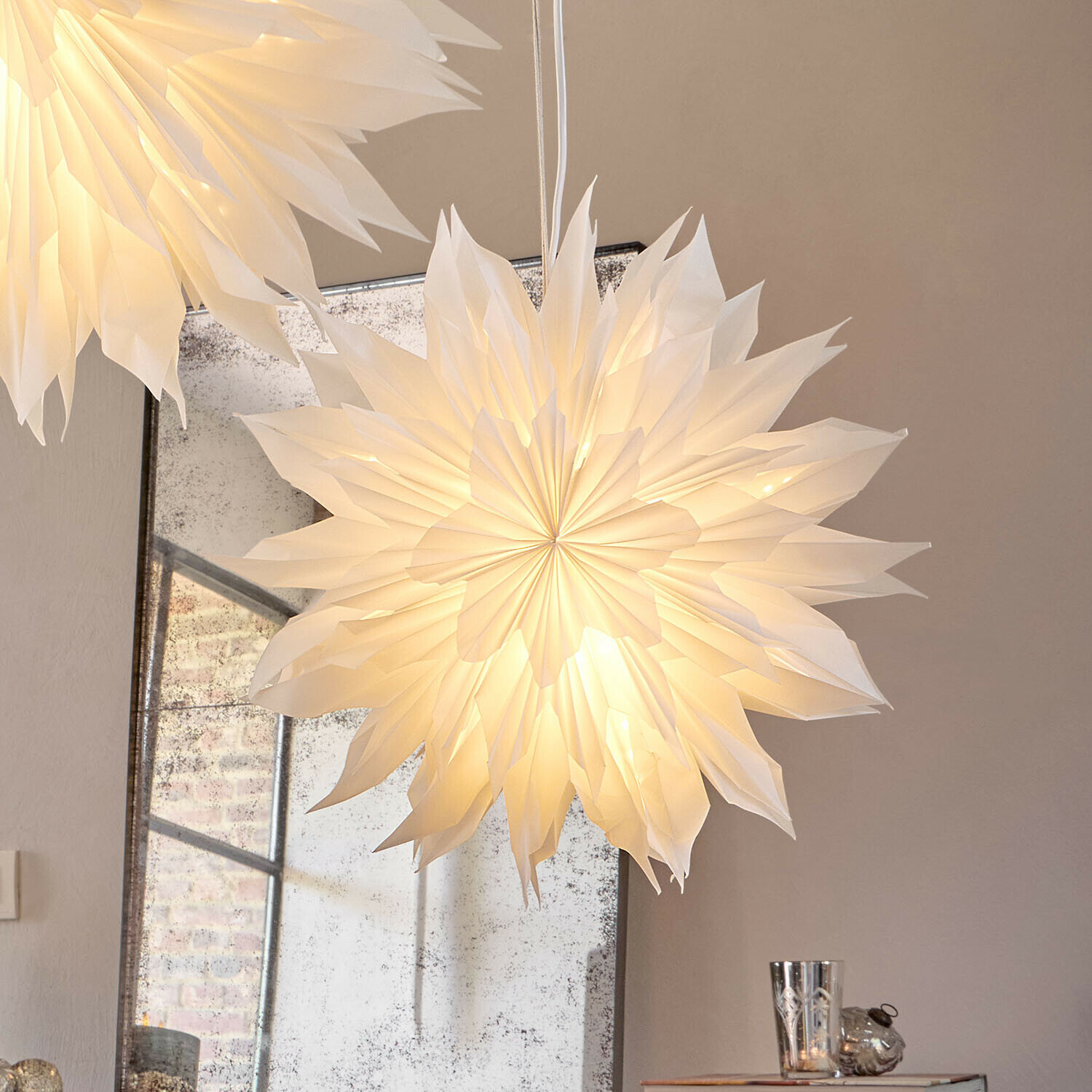 Papieren ster met verlichting Ylmera Papieren ster met verlichting Ylmera