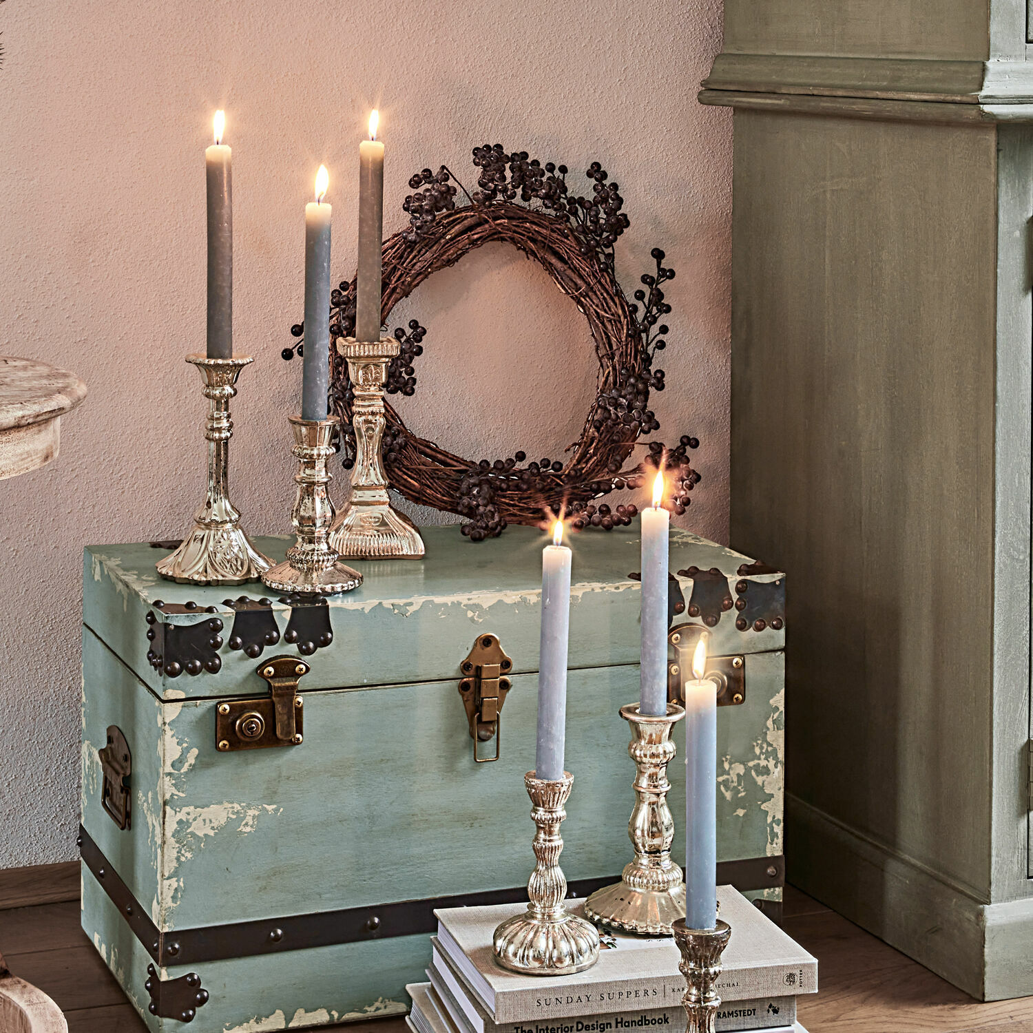 Kaars set van 12 Bauceau