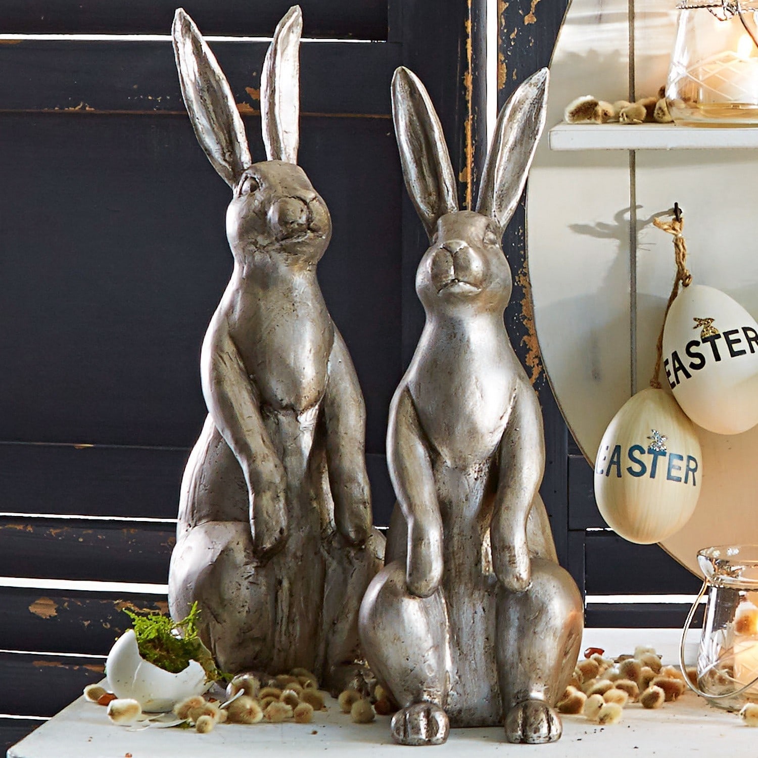 Decoratie hazen set van 2 Peter & Paul