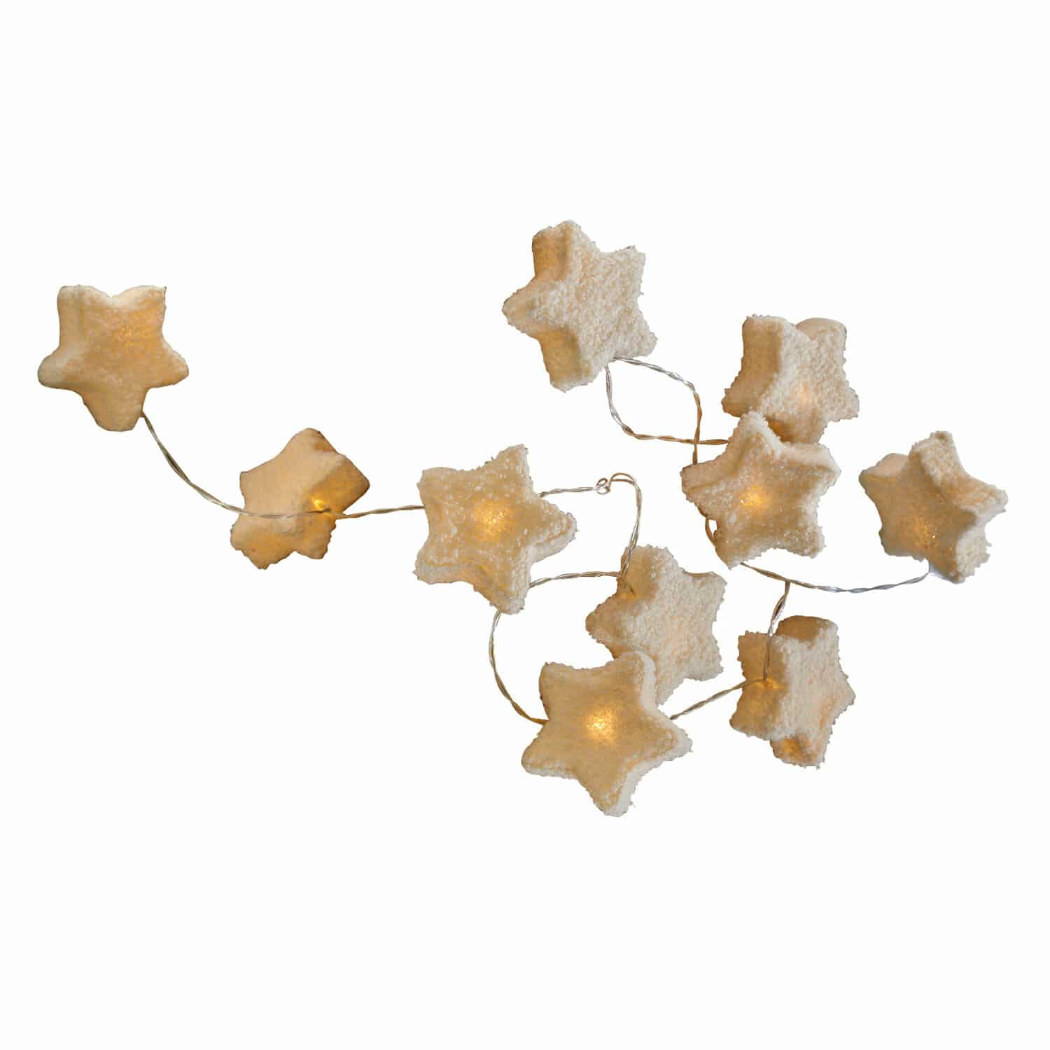 Lichtsnoer Starwhisper Decoratieve lichtsnoer met zachte witte sterren en warme LED-verlichting voor sfeervolle decoratie