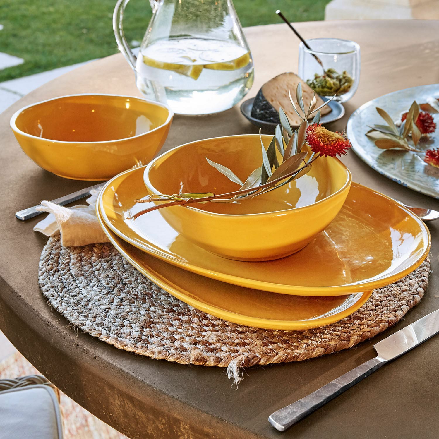 Servies set van 4 Toget