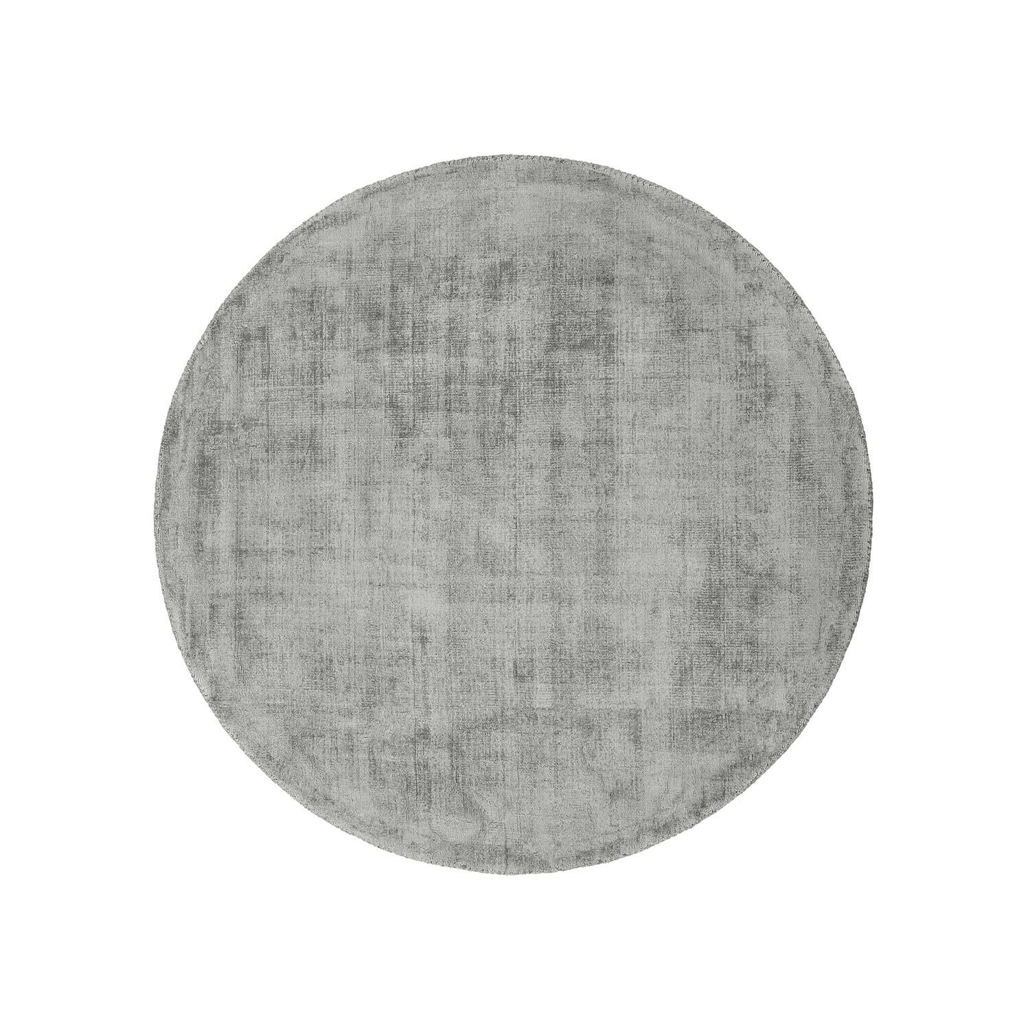 Vloerkleed Mariselle Ronde grijze vloerkleed van zacht materiaal, perfect voor moderne interieurs en vloerdecoratie
