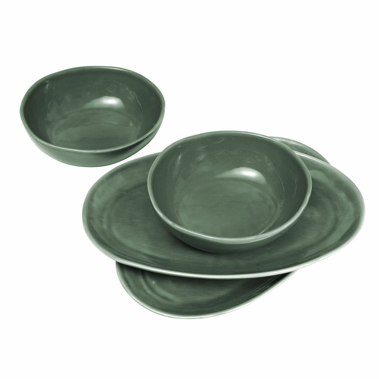 Servies set van 4 Toget