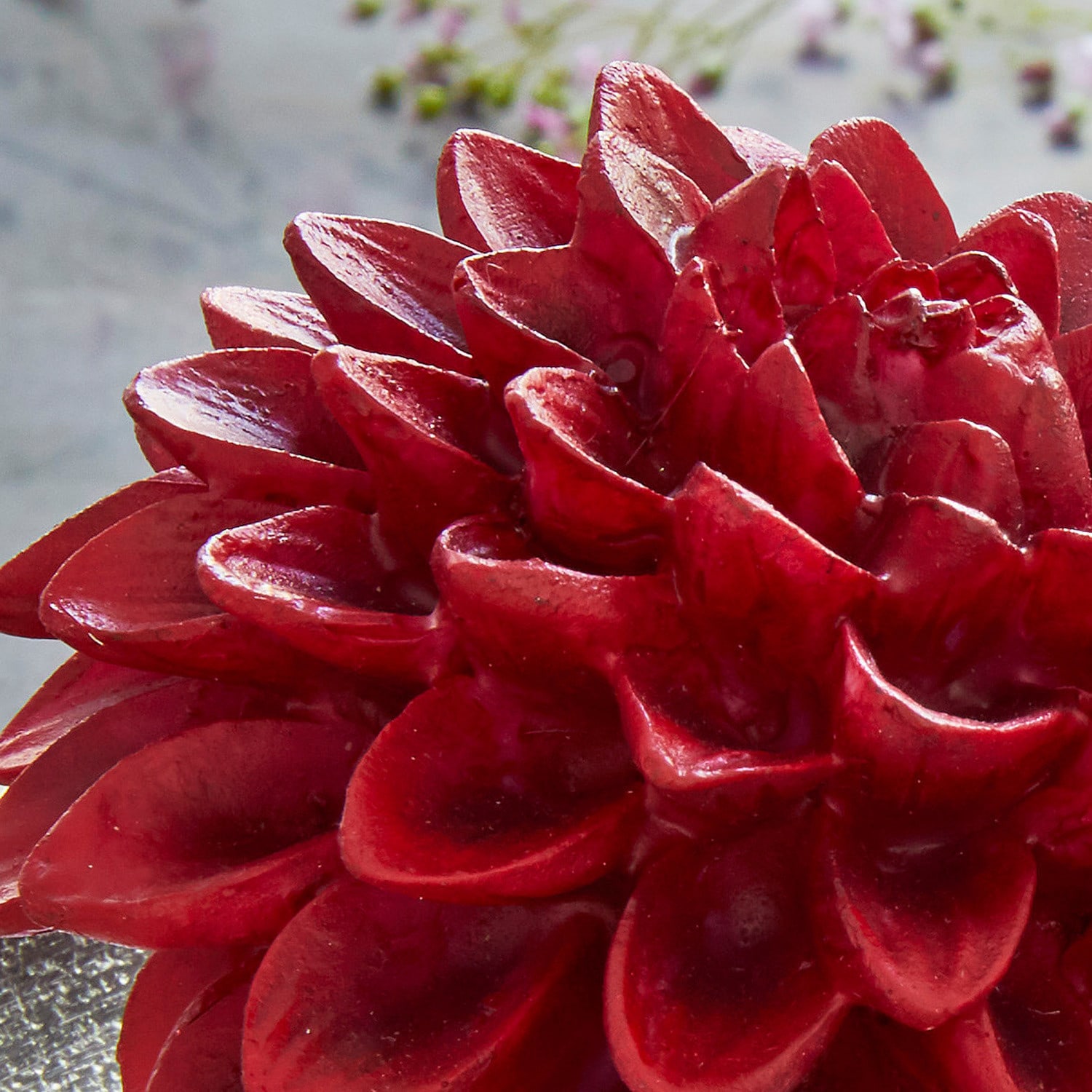 Decoratie bloem set van 2 Dahlien