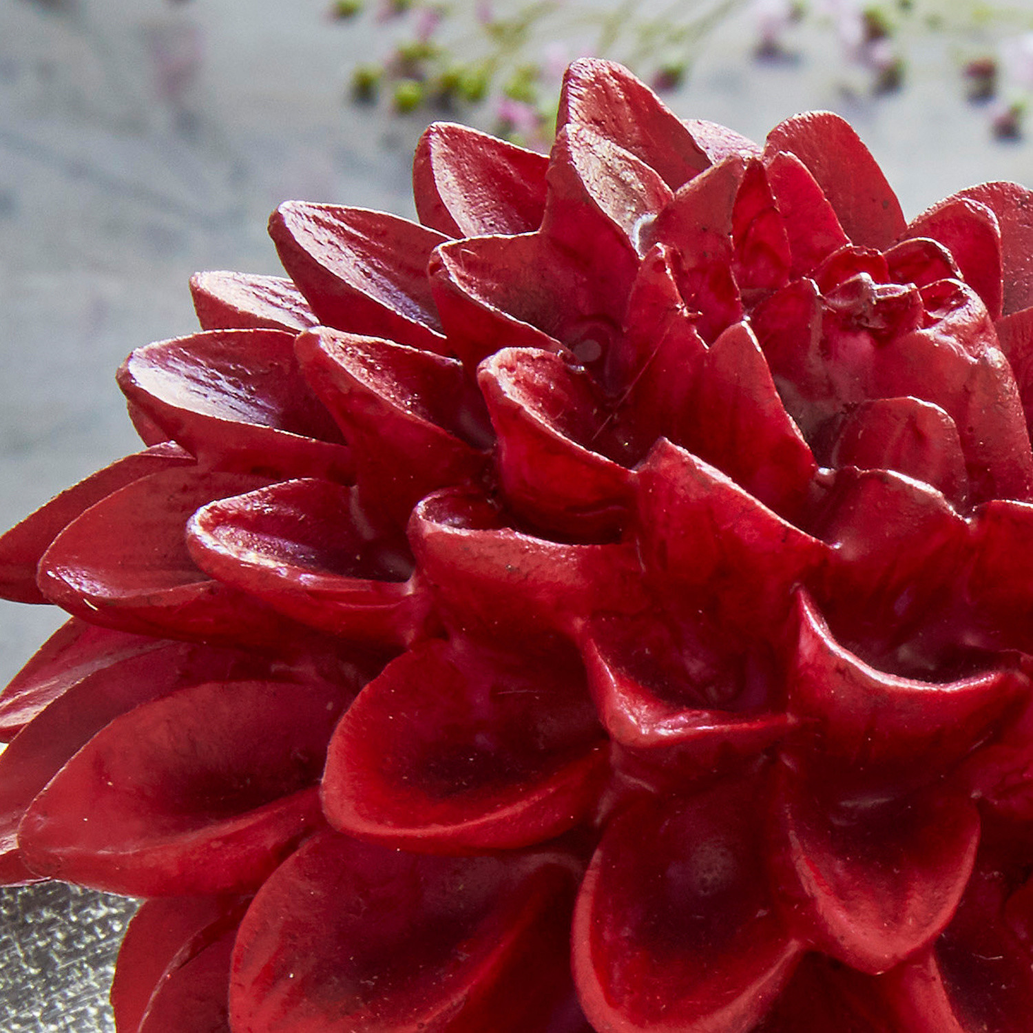 Decoratie bloem set van 2 Dahlien