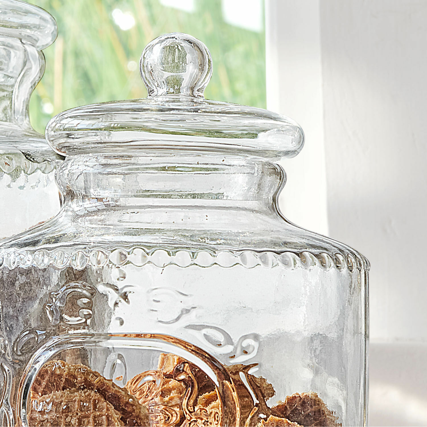 Glazen pot set van 2 Elvanto