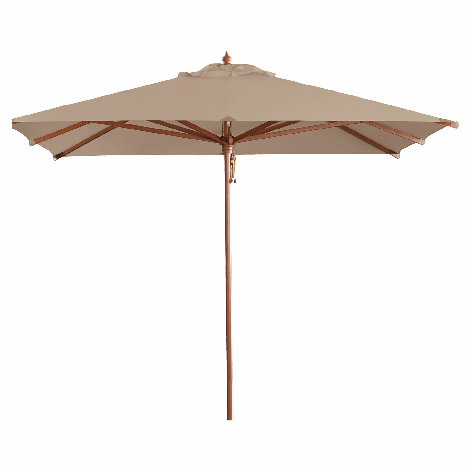 taupe Grote tuinscherm Barnet in taupe met houten frame, ideaal voor terras en tuin
