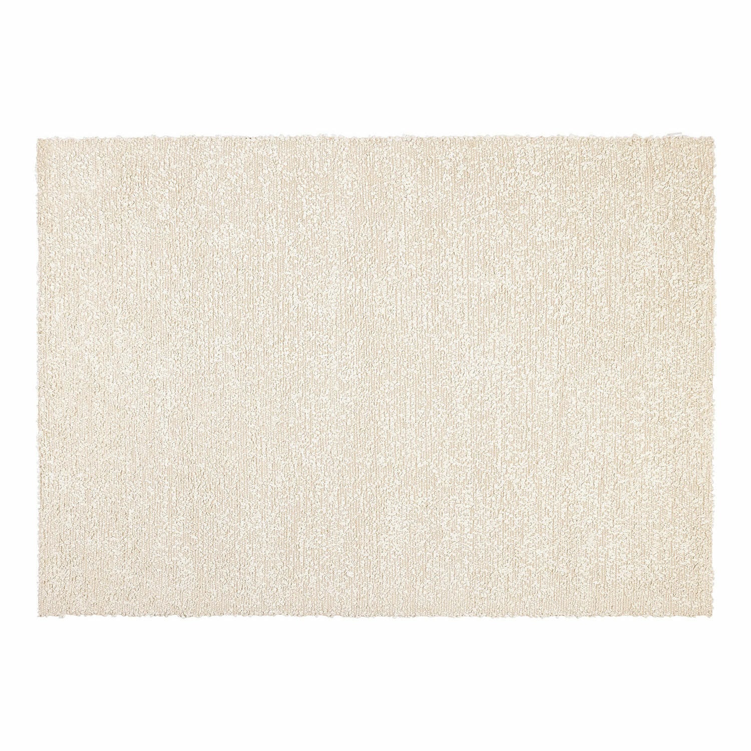 Vloerkleed Wodaha Rechthoekig vloerkleed van zacht crèmekleurig materiaal, perfect voor moderne interieurs