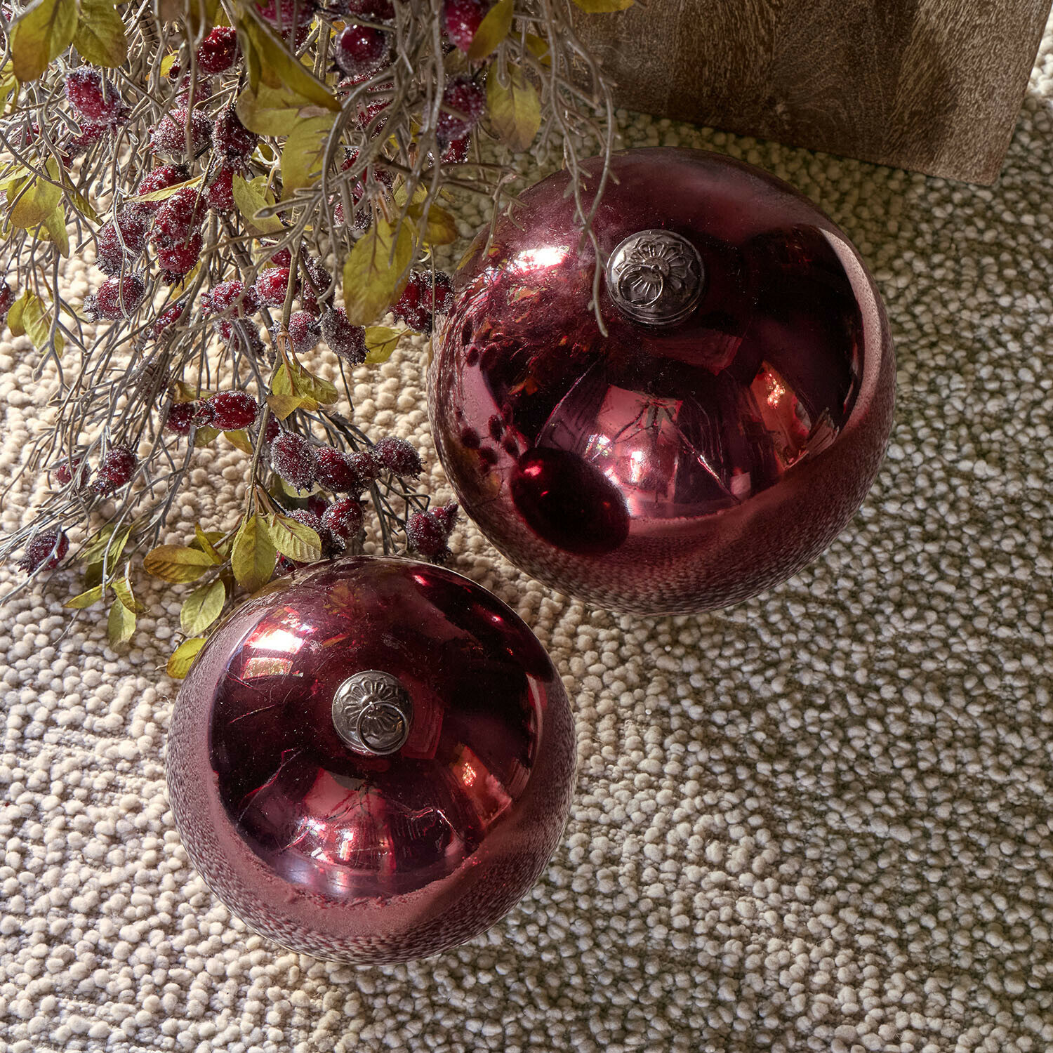 Kerstbal set van 2 Murrey