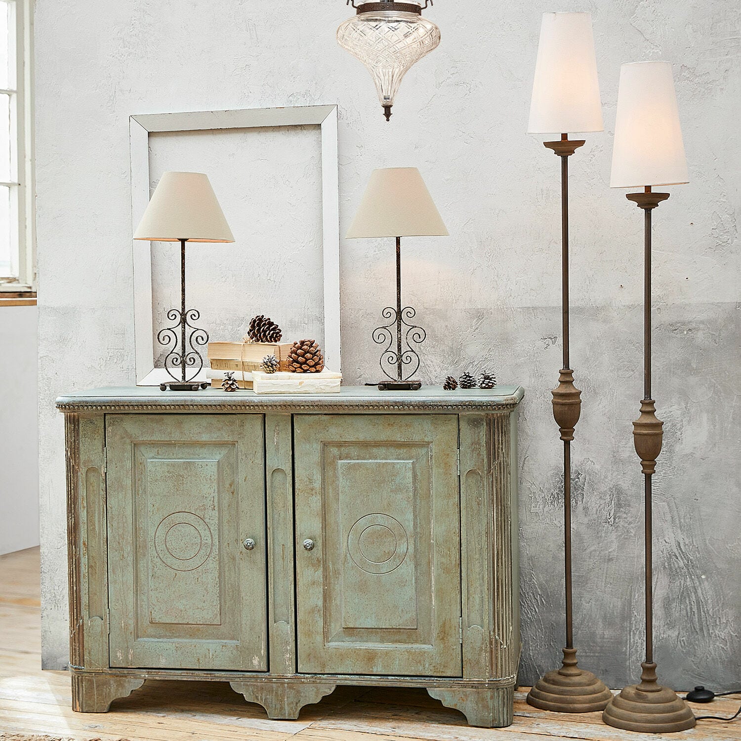 Staande lamp set van 2 Abigail