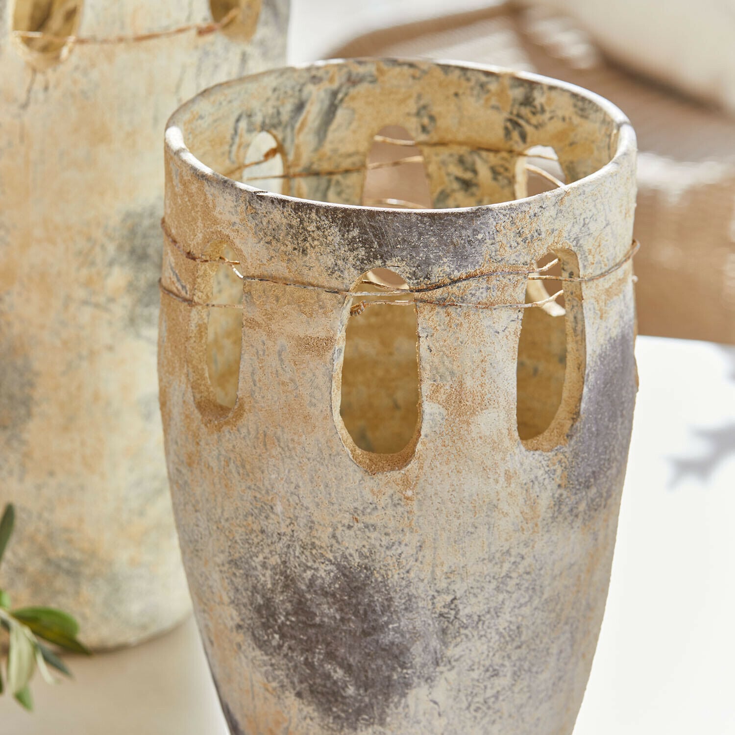 Vaas set van 2 Delunas