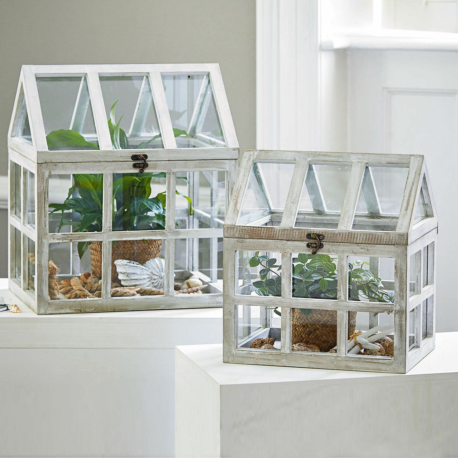 Decoratieve kas set van 2 Nancy