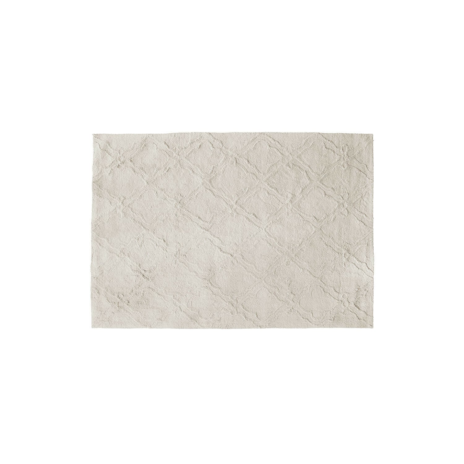 Vloerkleed Petrus Beige badmat van zacht katoen met subtiel patroon, perfect voor de badkamer