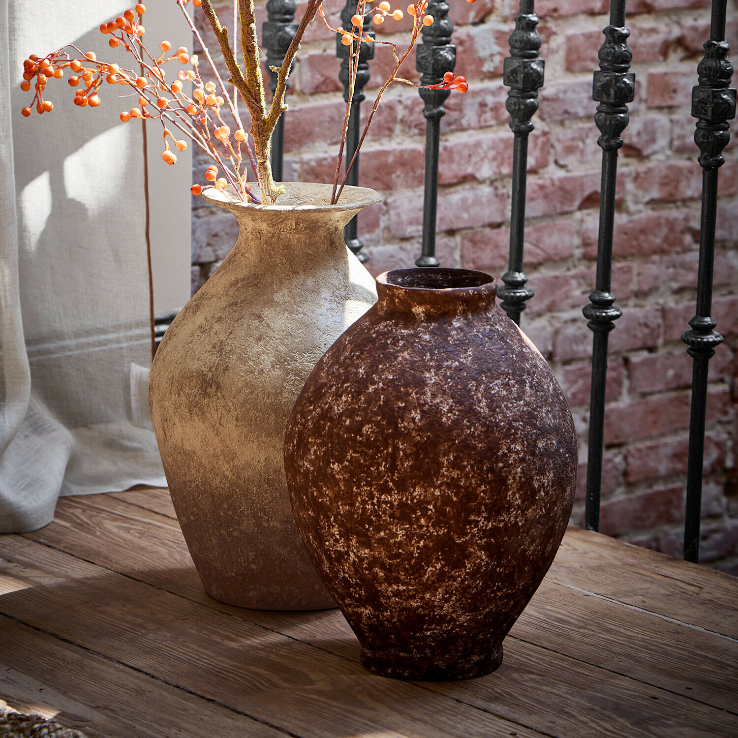 Decoratieve vaas set van 2 Geraard