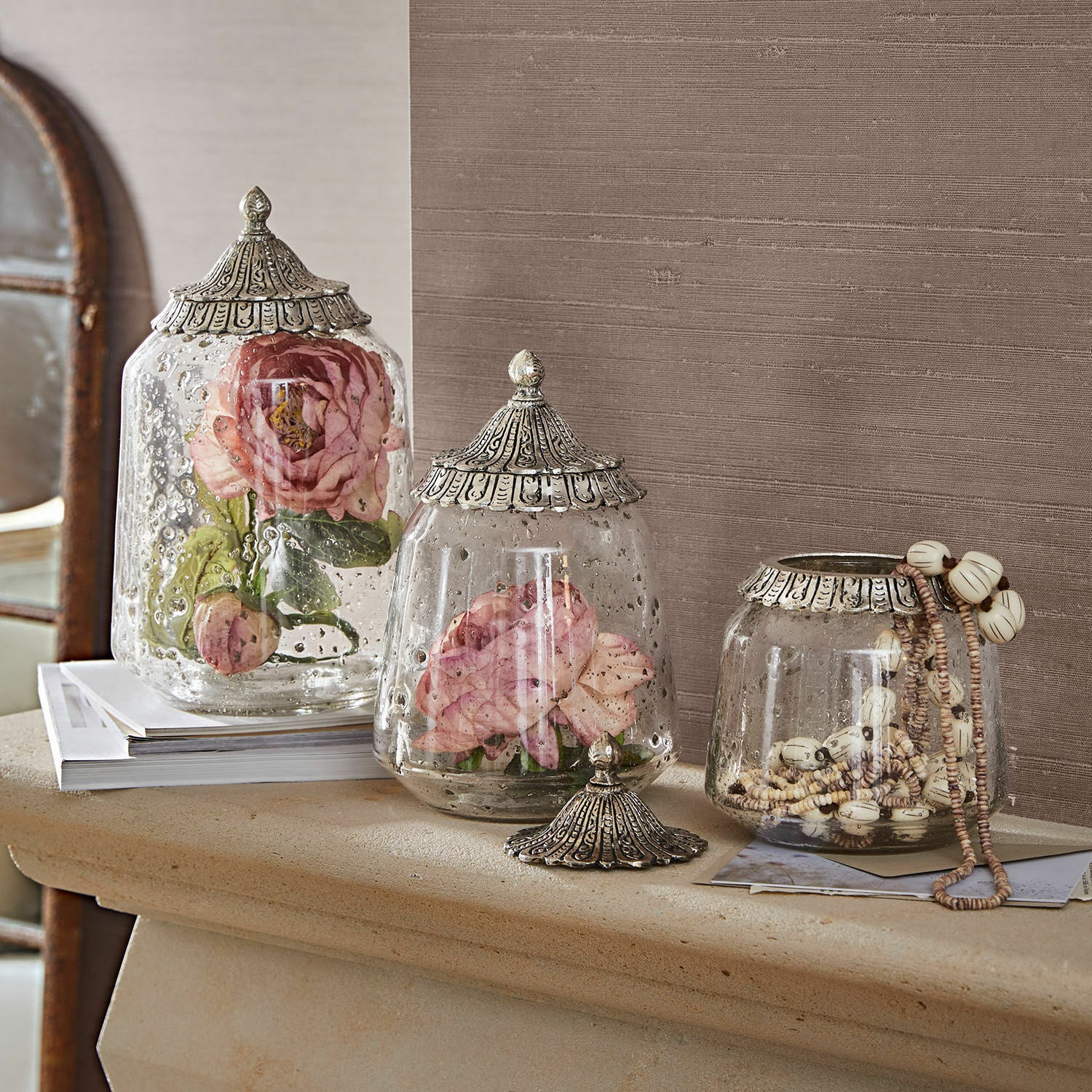 3-delige set glazen potten Nizwa