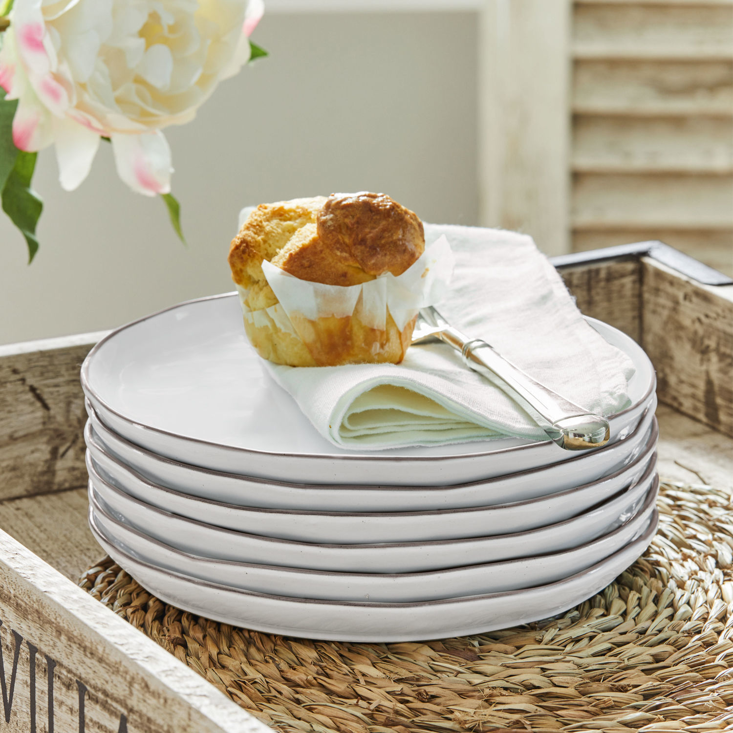 Dessertbordje set van 6 Biarré