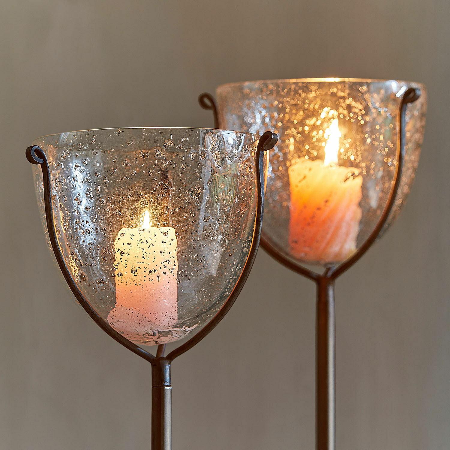 Kaarsenstandaard set van 2 Piacello