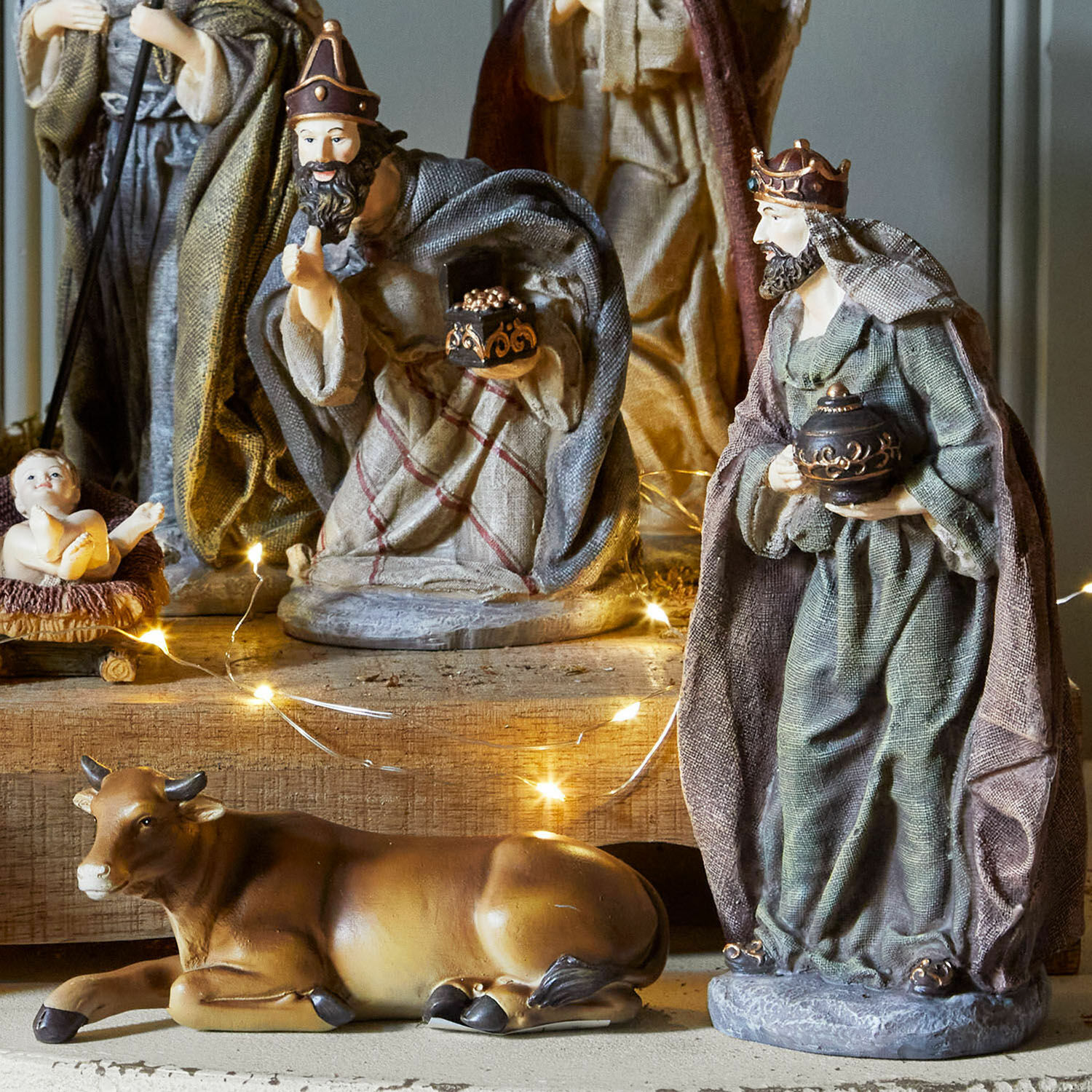 Kerststalfiguurtje set van 11 Luniva