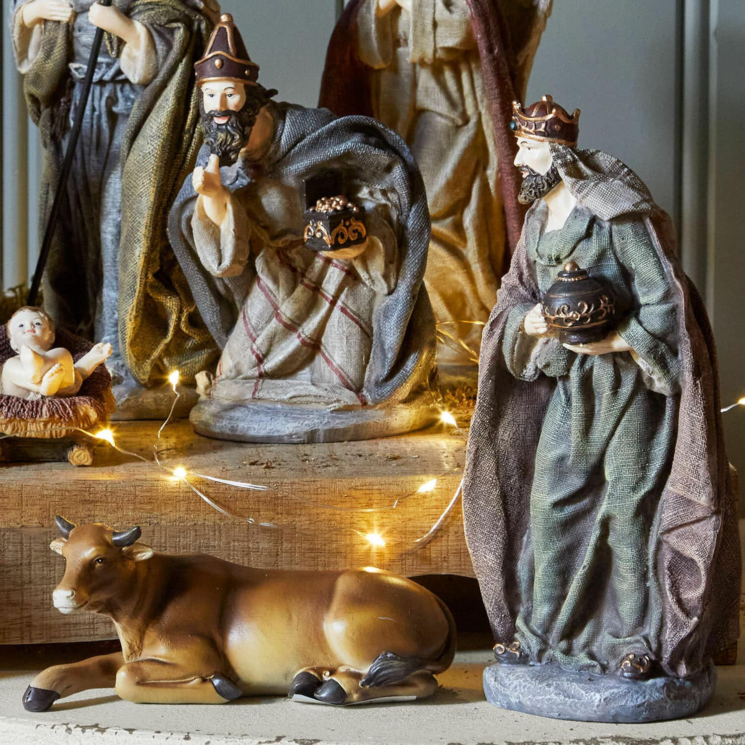 Kerststalfiguurtje set van 11 Luniva