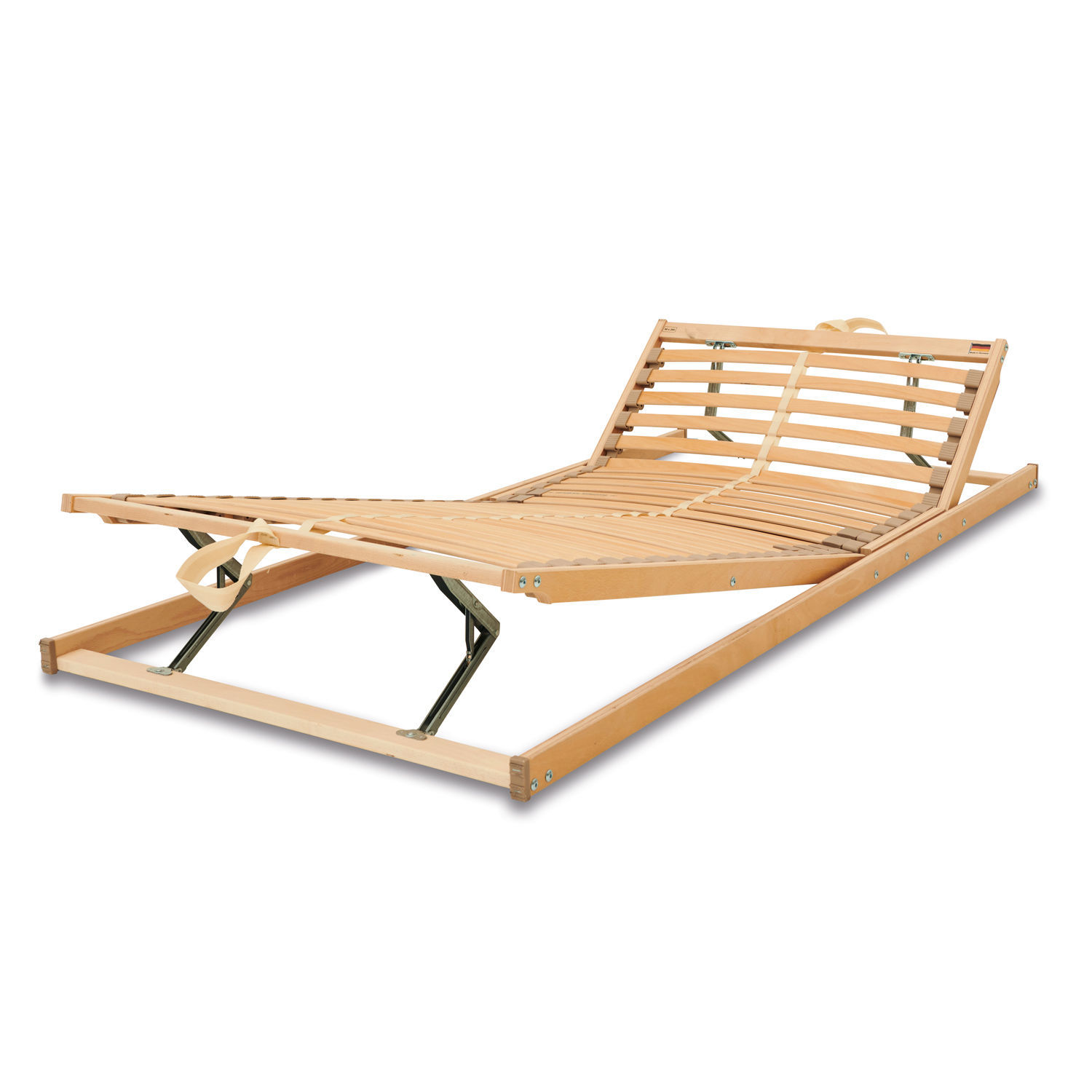 Lattenbodem verstelbaar Vipond Bedbodem van natuurlijk beukenhout met verstelbare rugleuning en flexibele latten voor comfort