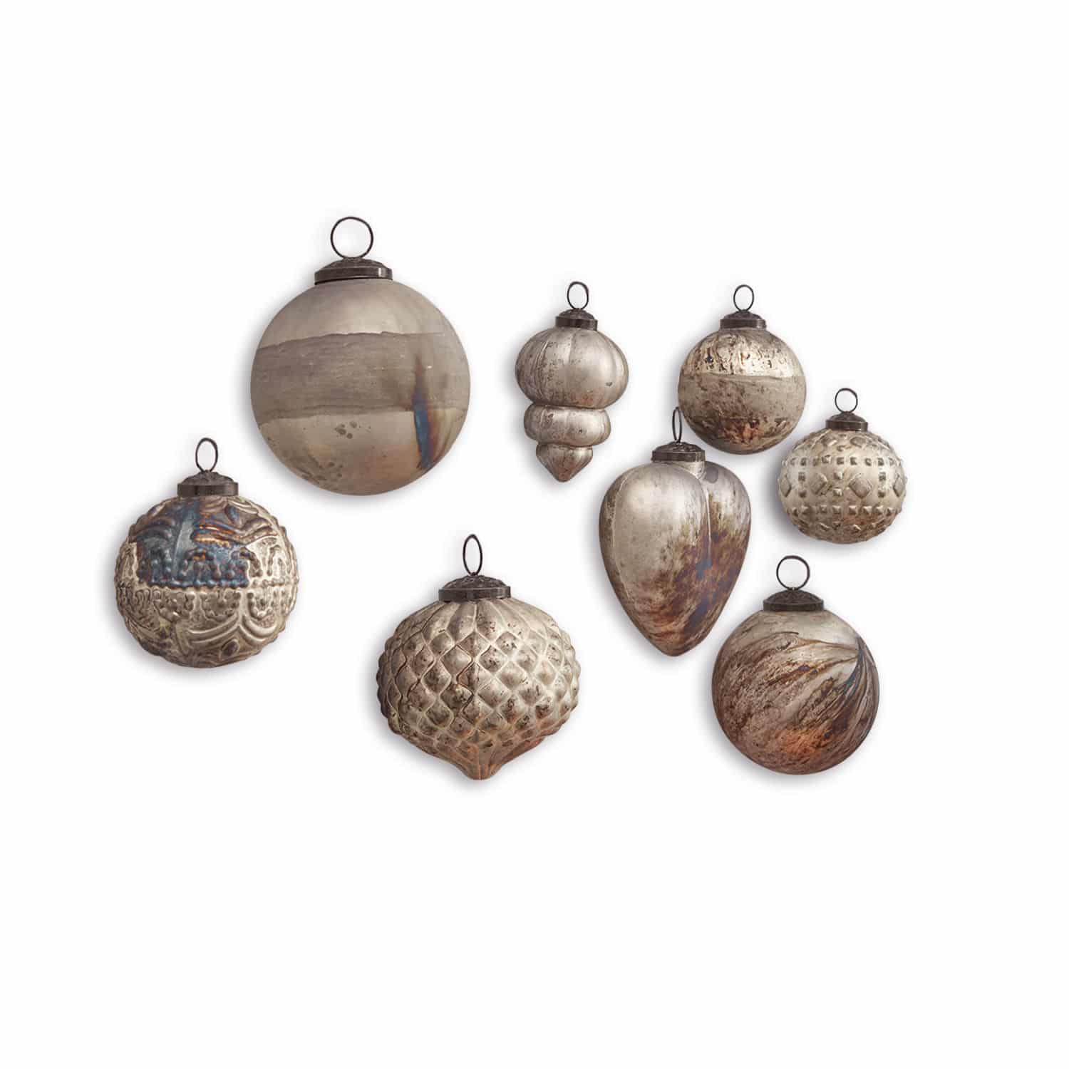 Kerstversiering set van 8 Lethem
