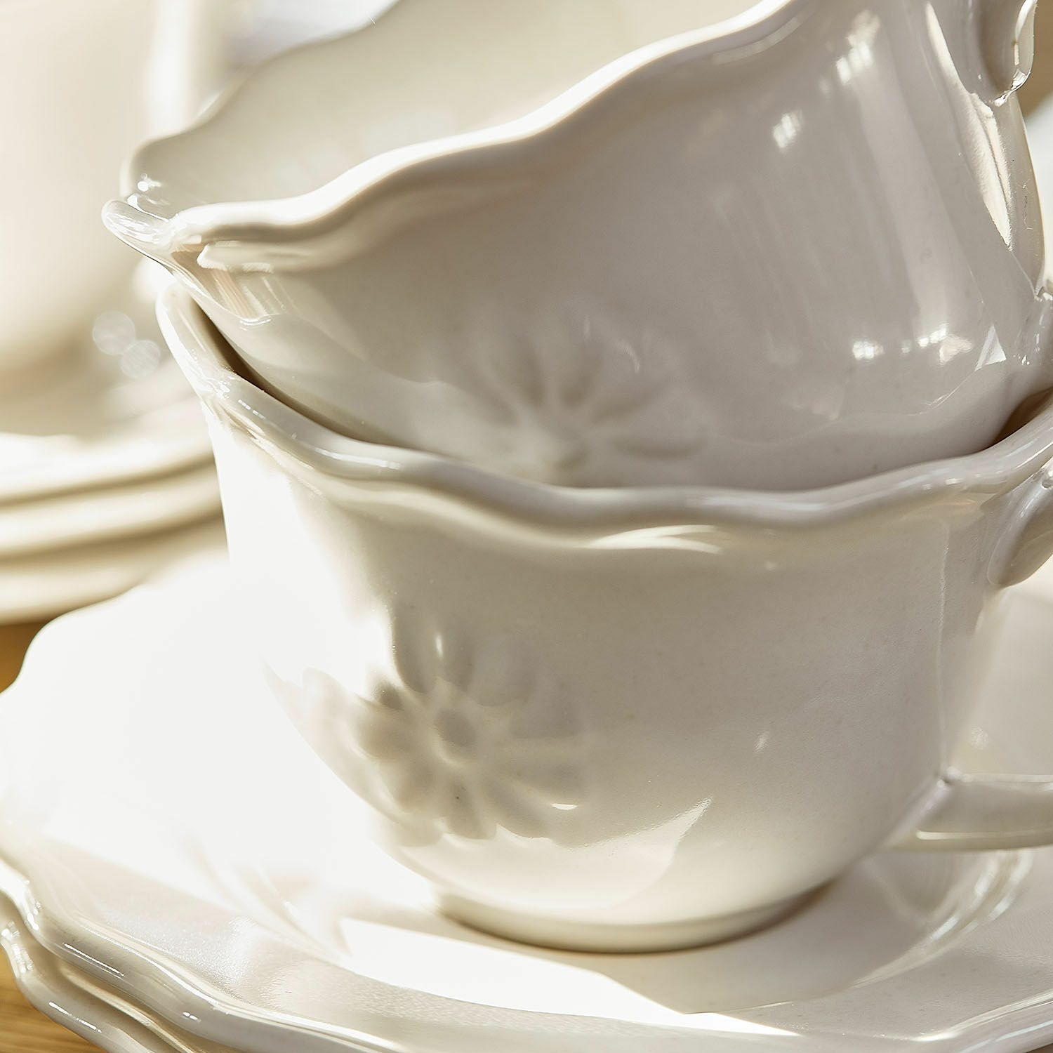 Kopje met schoteltje set van 6 Mallevesse