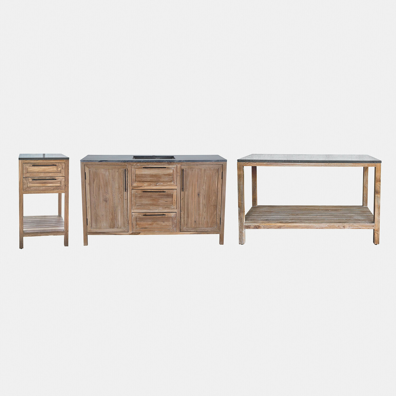 Buitenkeuken set van 3 Corviano