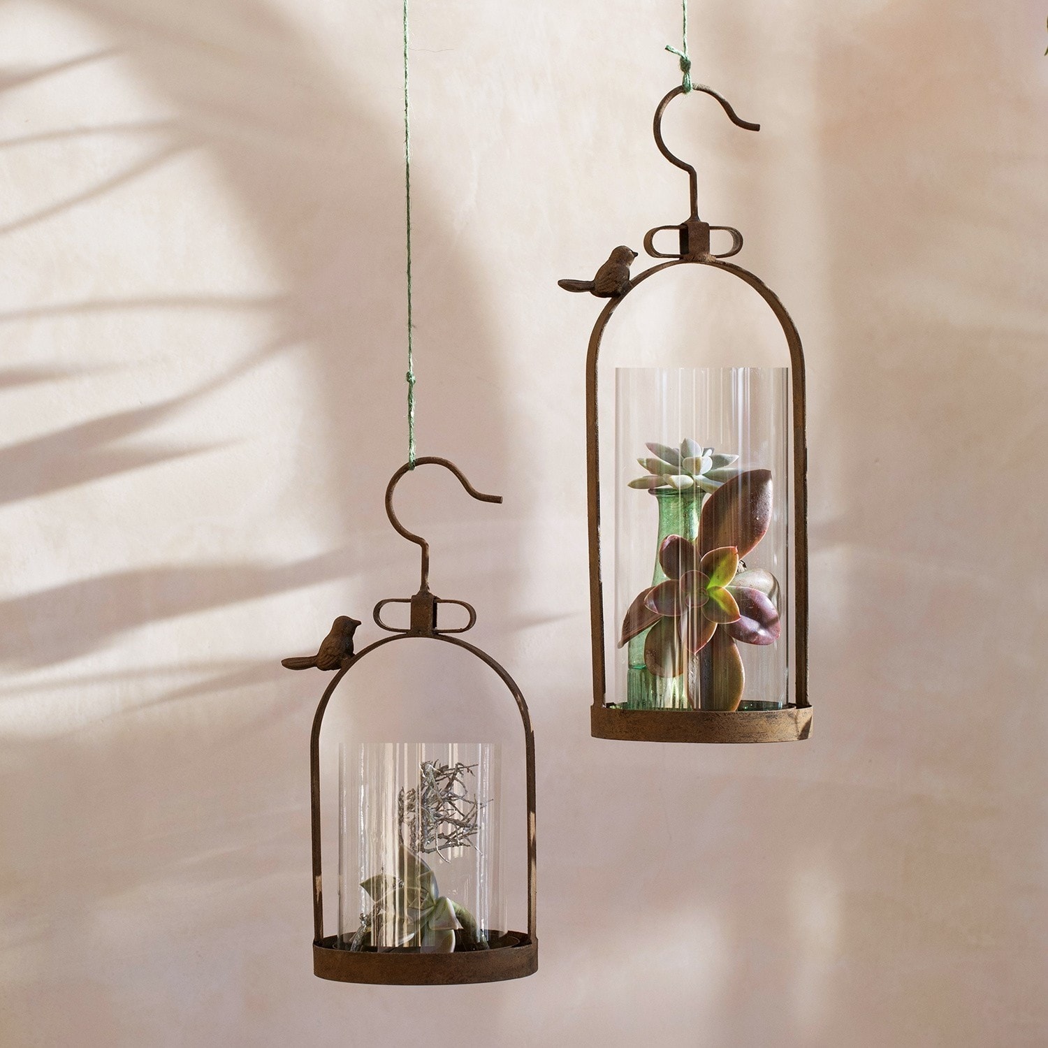 Windlicht set van 2 Rustique