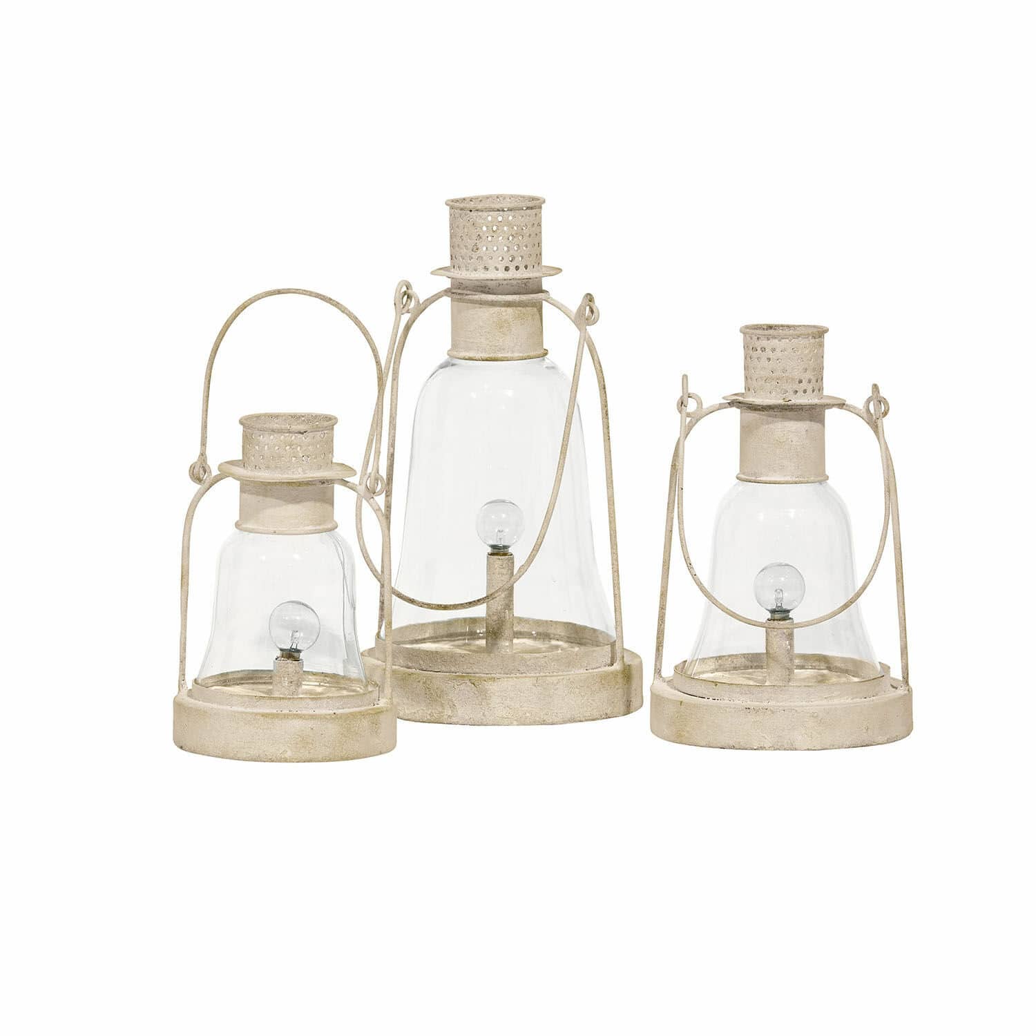 LED-lantaarn set van 3 Fitou