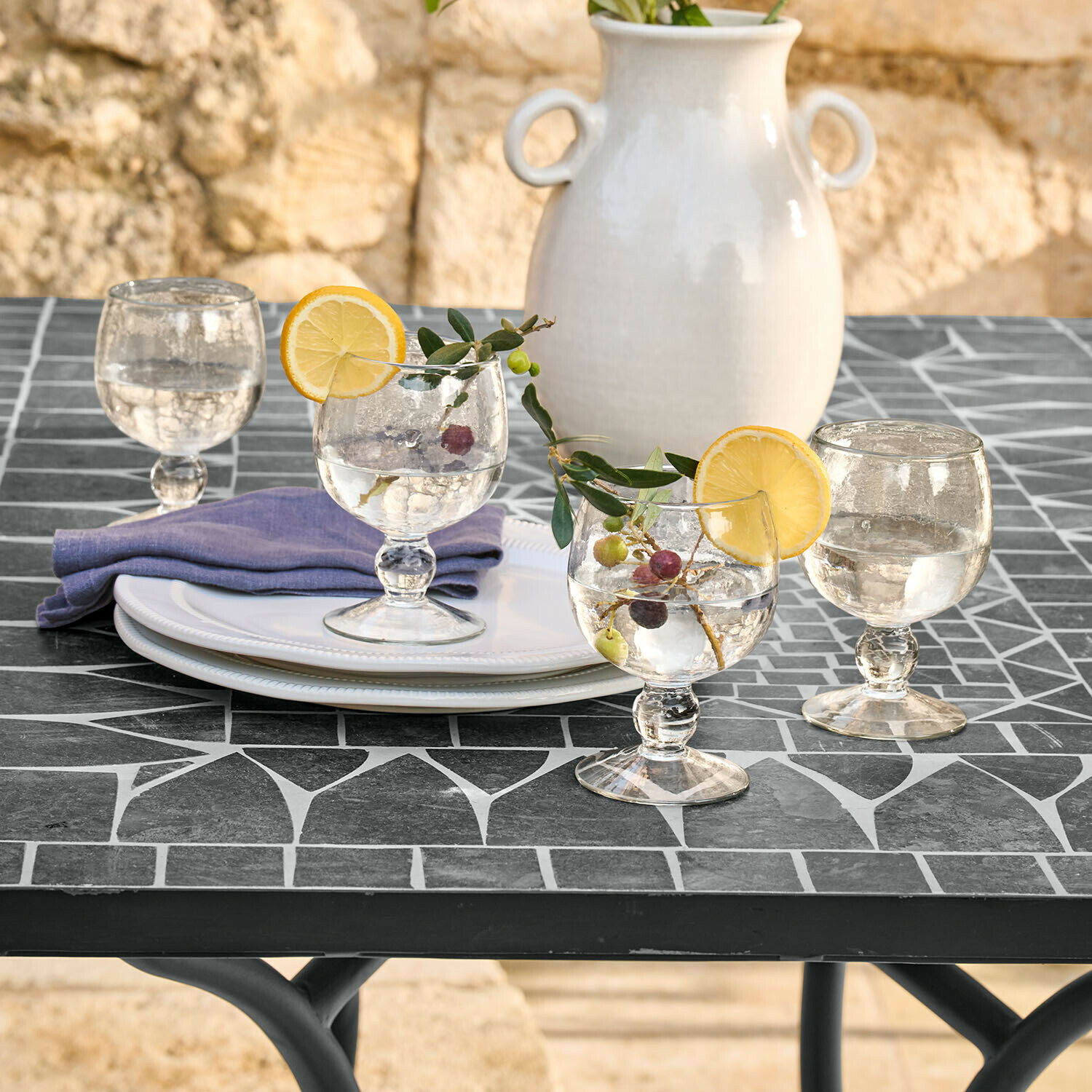 Glas set van 4 Vinoros